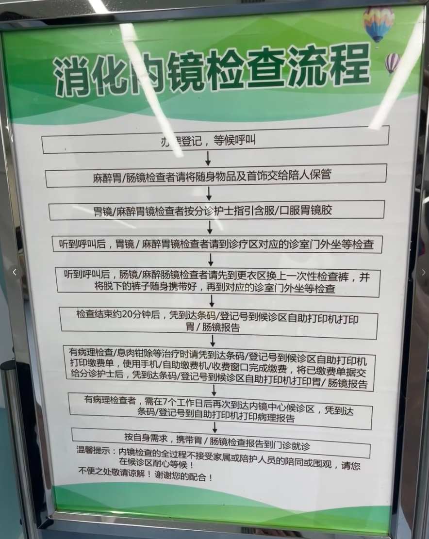 深圳市南山区人民医院胃镜检查需要预约吗？检查流程整理(附图)