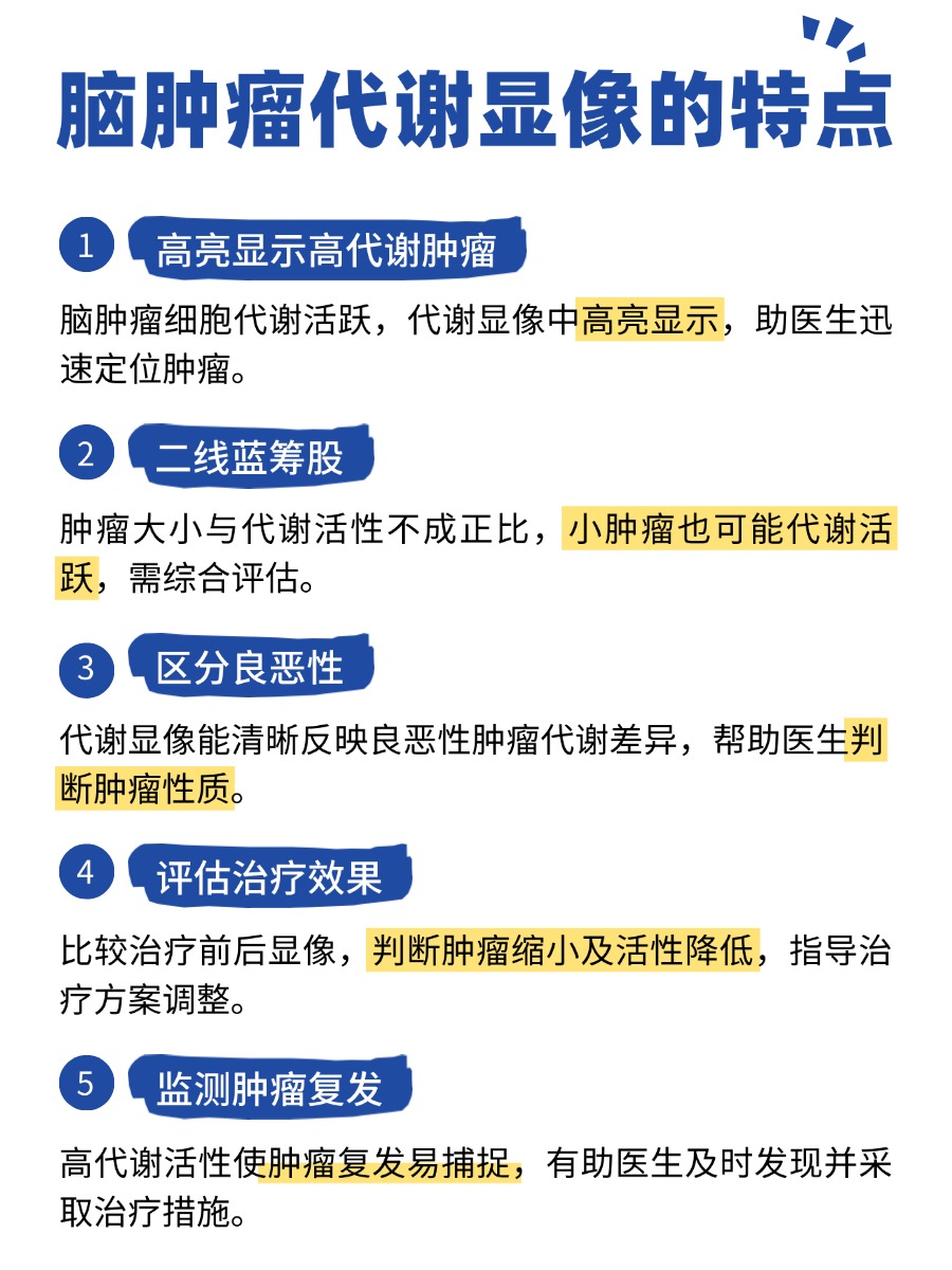 必知!脑肿瘤代谢显像的特点全解析