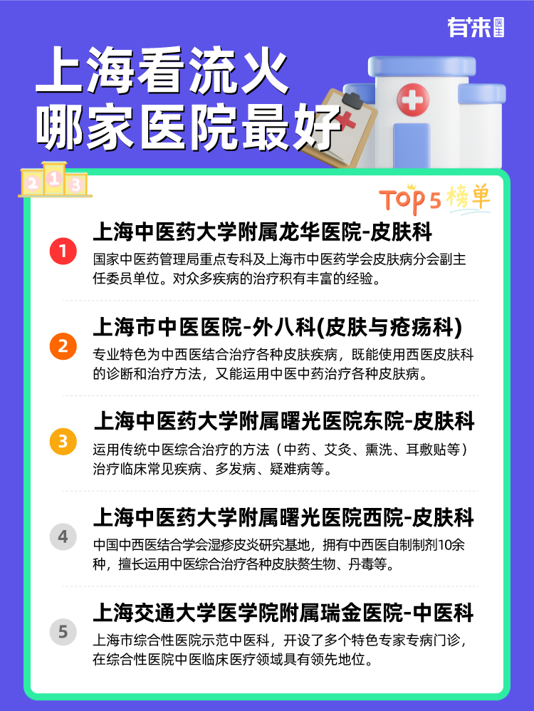 上海看流火哪家医院比较好