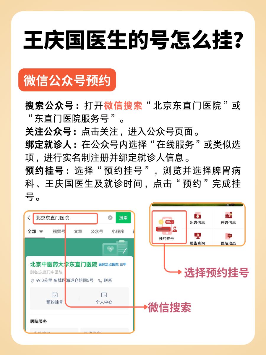 北京东直门医院王庆国医生怎么样？怎么挂号？