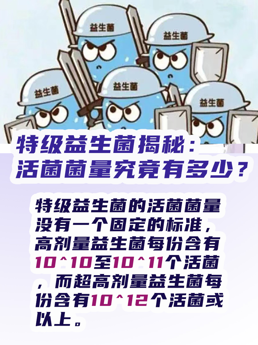 特级益生菌揭秘：活菌菌量究竟有多少？