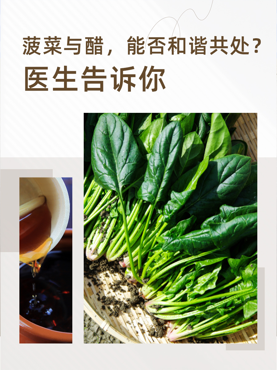 菠菜与醋，能否和谐共处？