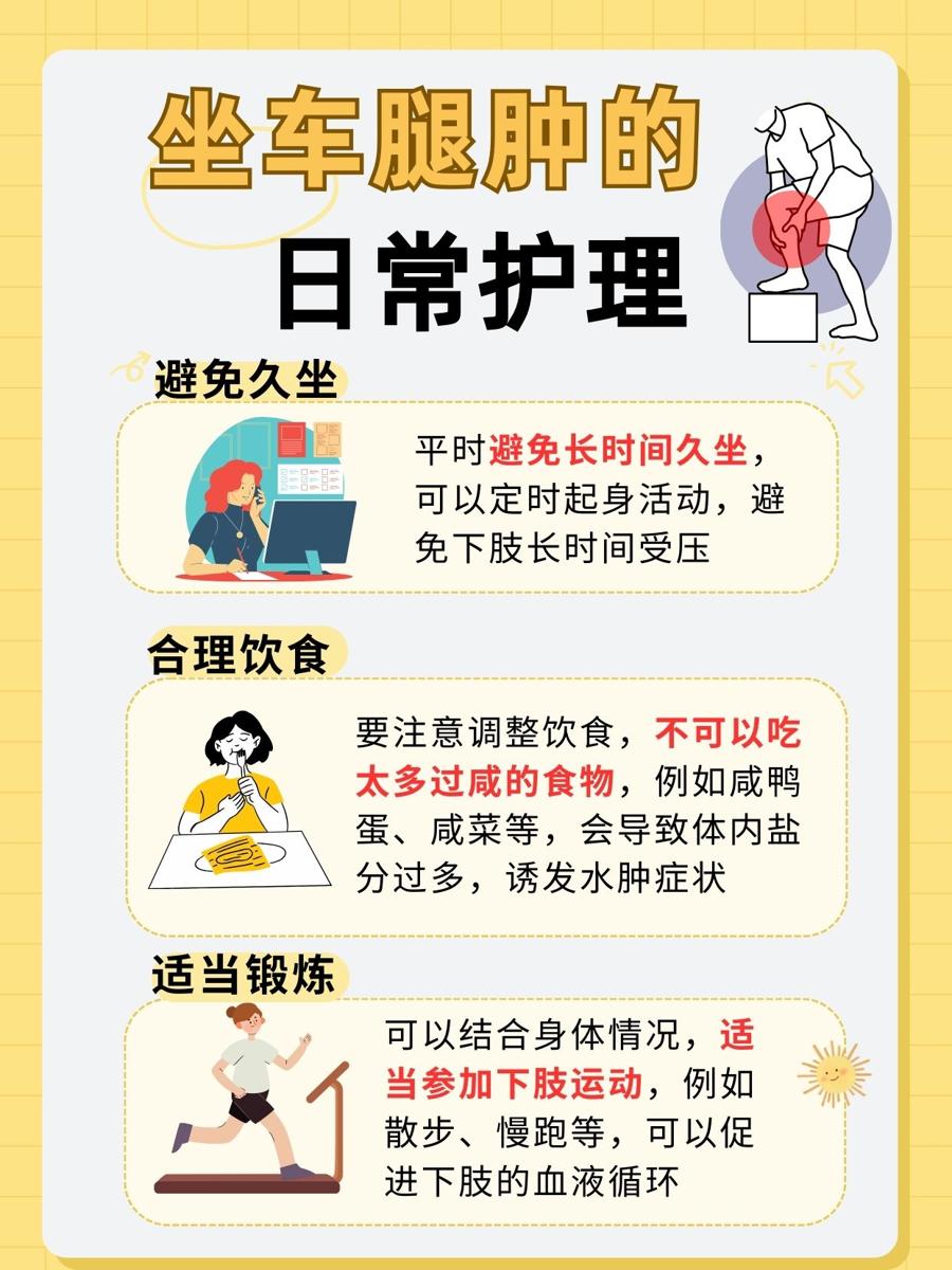 坐车腿肿的原因，你了解多少？