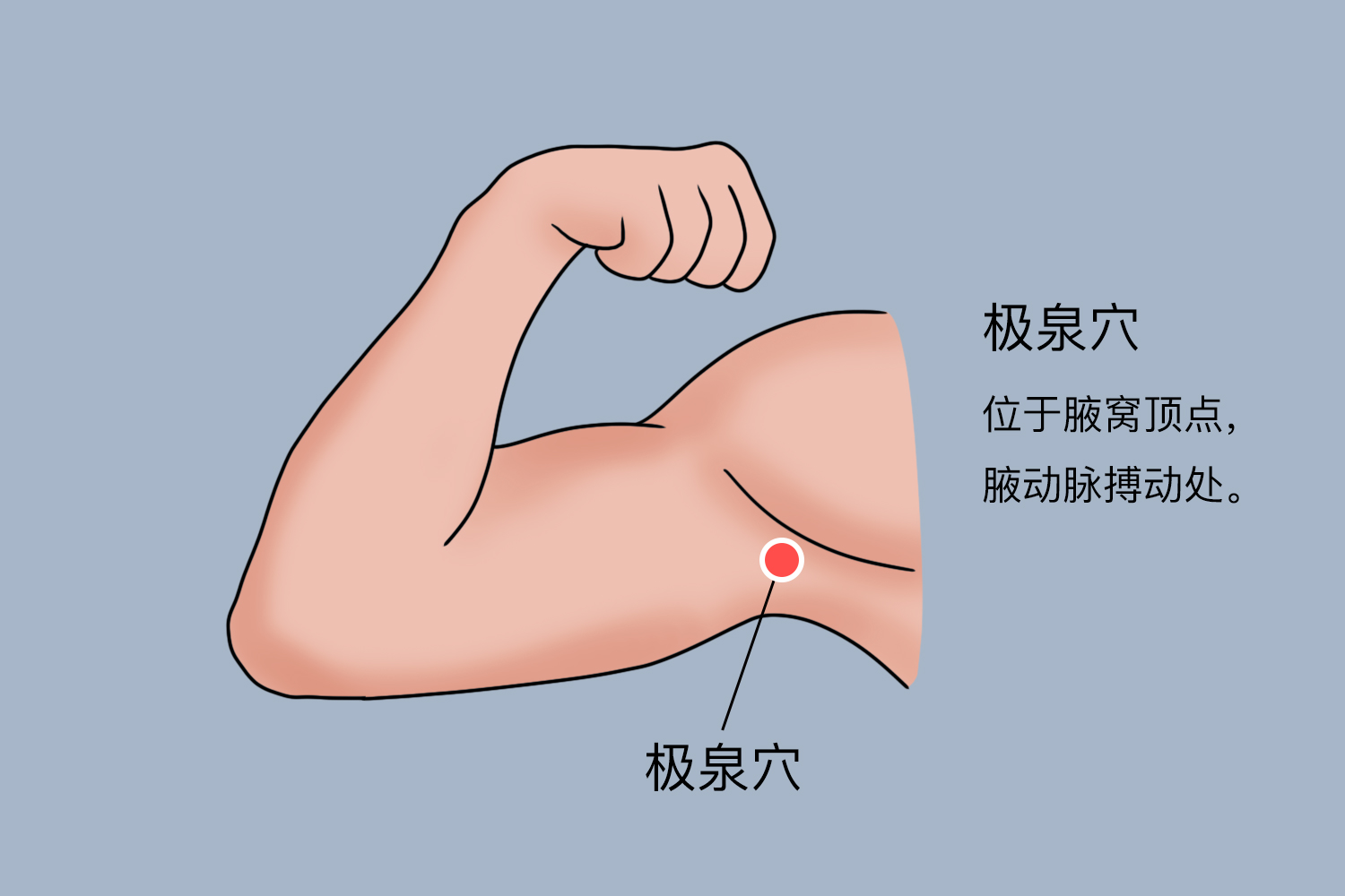极泉穴位置图 极泉穴位置图
