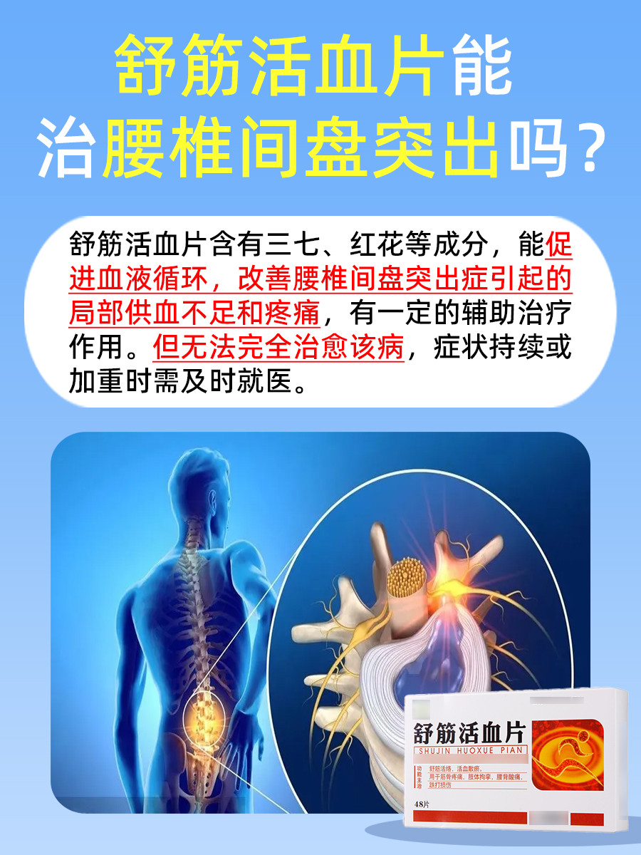 探究：舒筋活血片对腰椎间盘突出症是否有效？