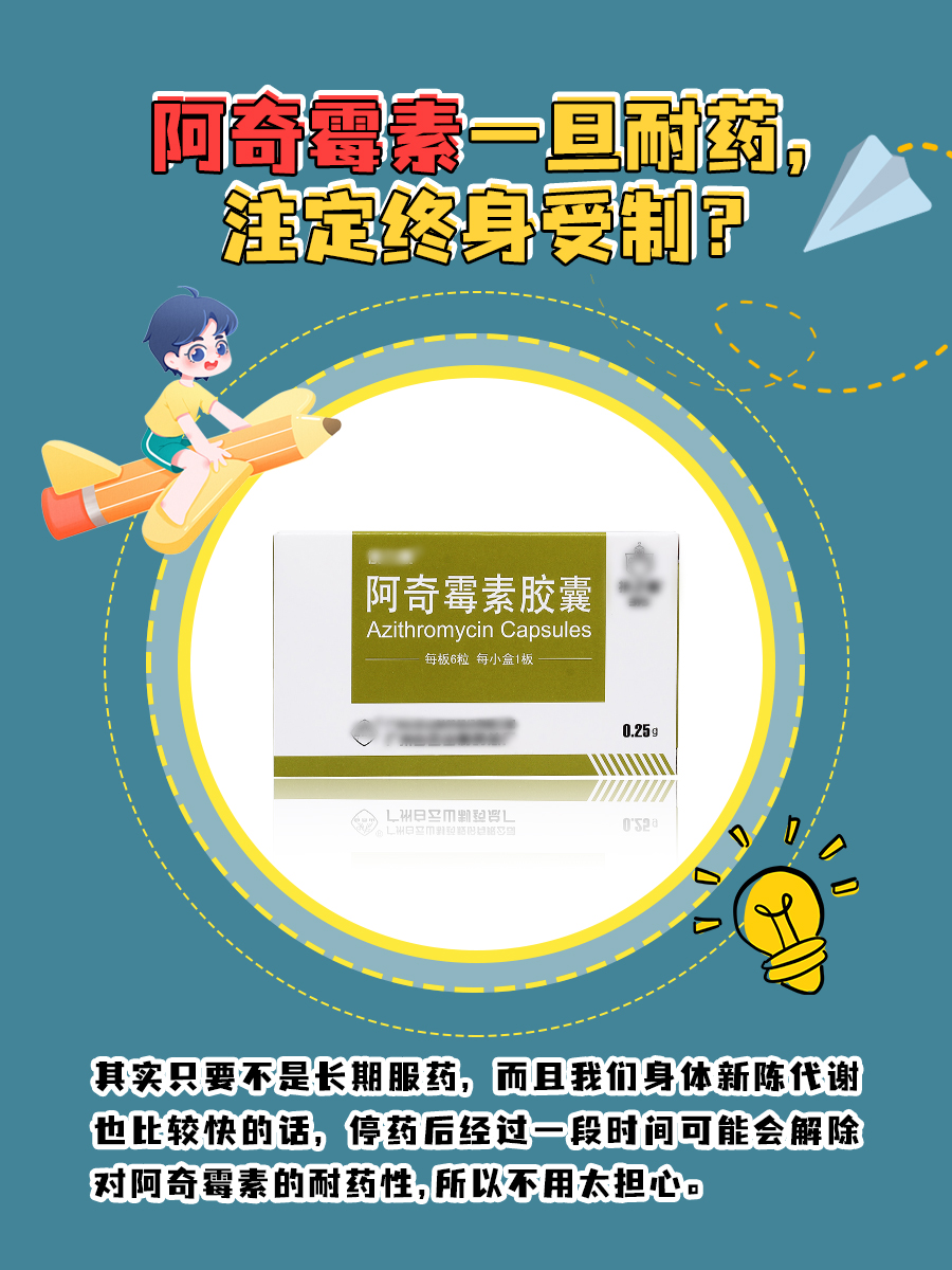 阿奇霉素一旦耐药，注定终身受制？