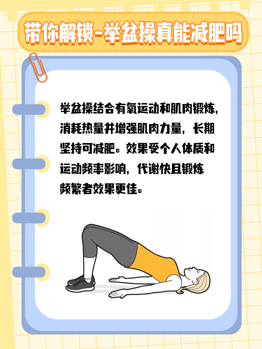 带你解锁—举盆操真能减肥吗