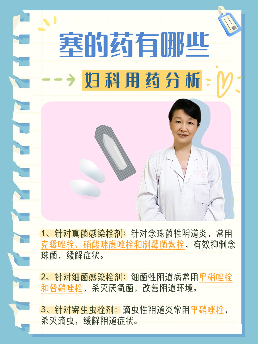 妇科用药分析：塞的药有哪些