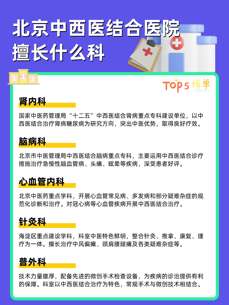 北京中西医结合医院擅长什么科