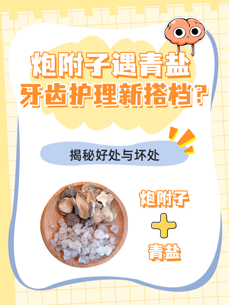 炮附子遇青盐，牙齿护理新搭档？揭秘好处与坏处