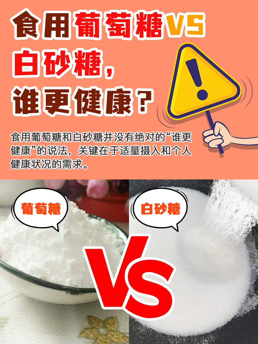 食用葡萄糖VS白砂糖,谁更健康?