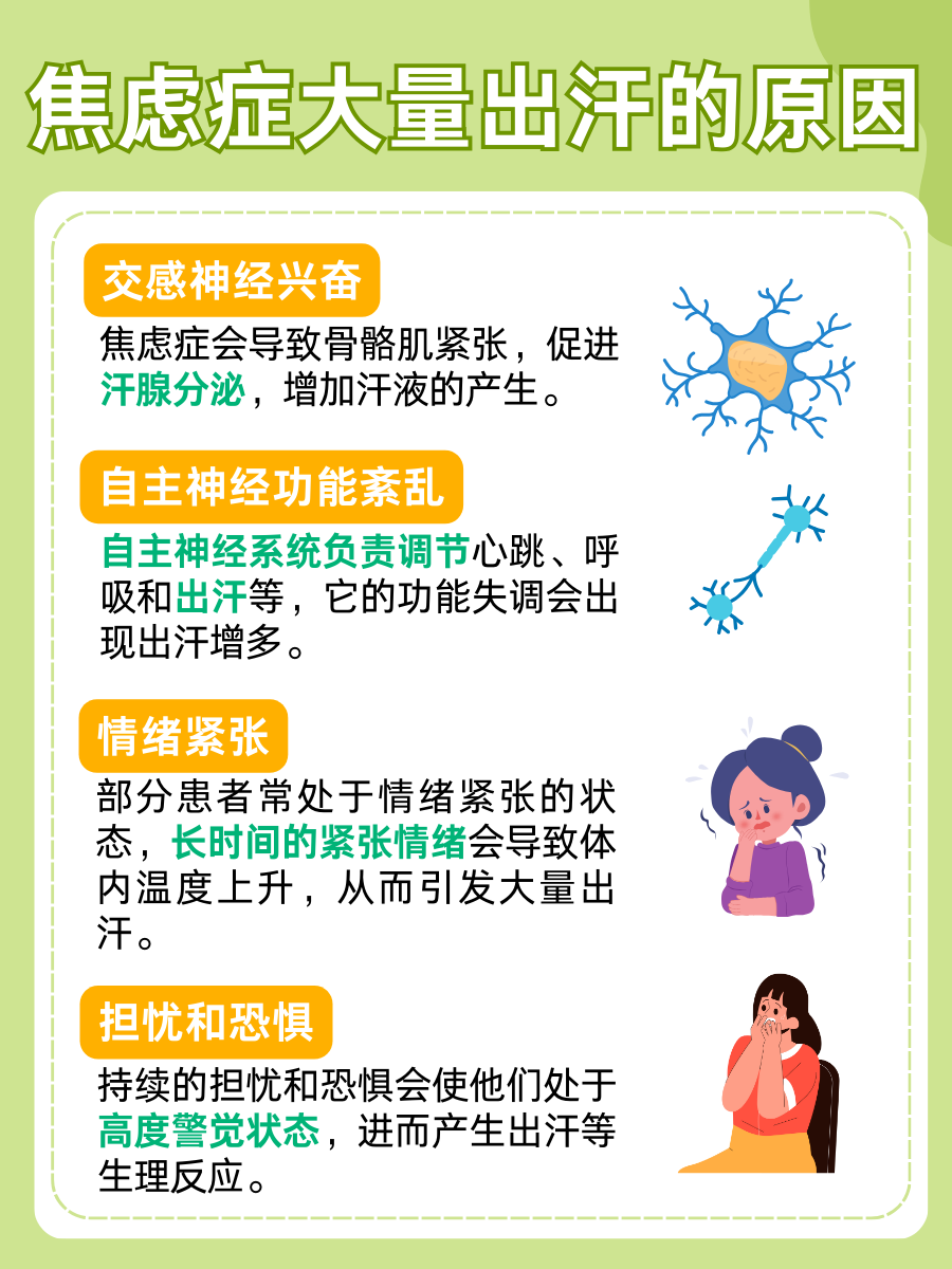 焦虑症为何让你“汗”畅淋漓？