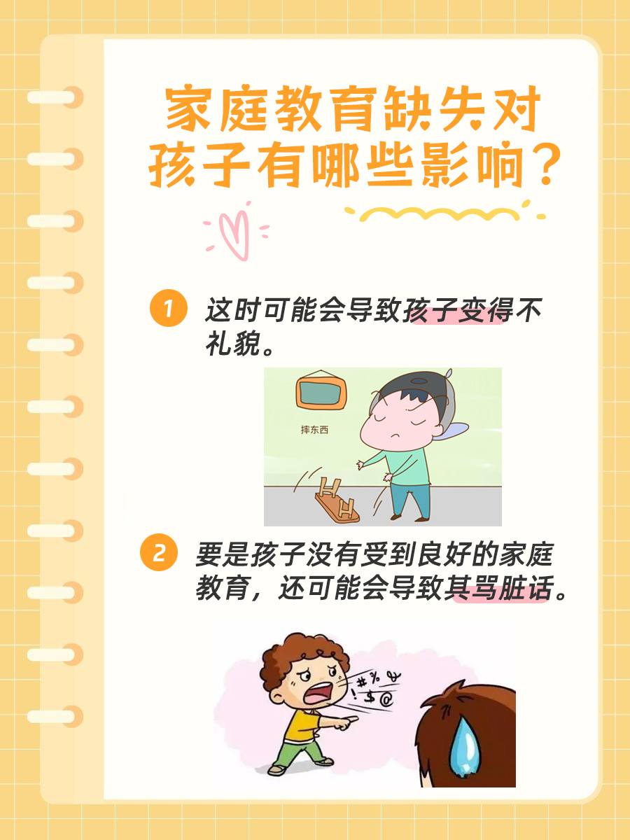 家长注意|家庭教育缺失对孩子有哪些影响！