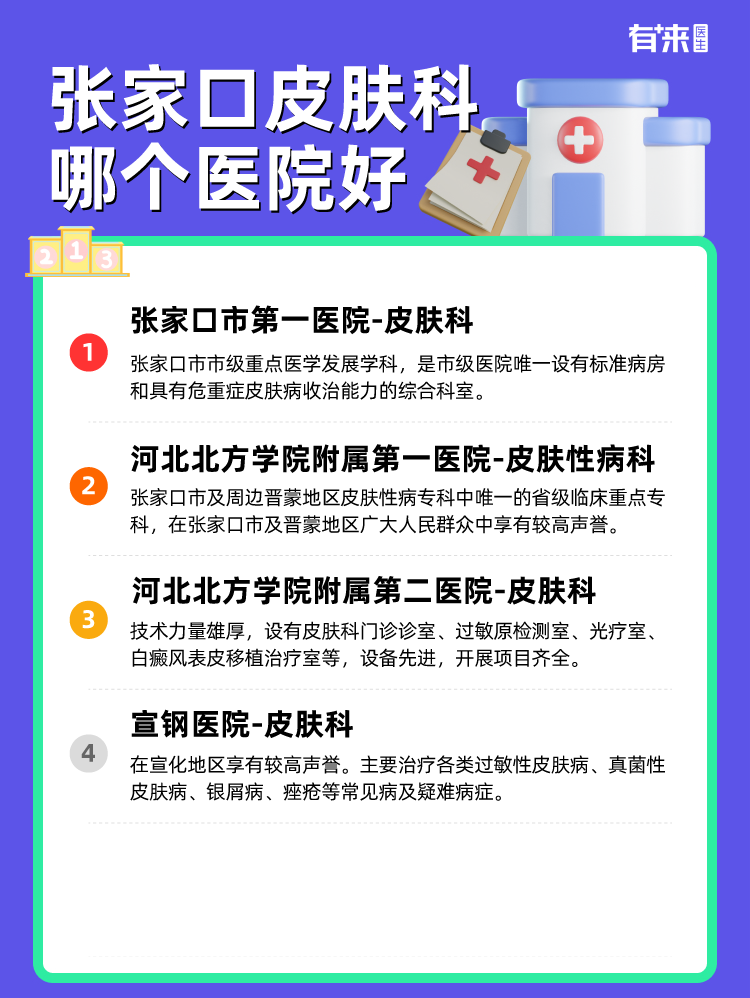 张家口皮肤科哪个医院好
