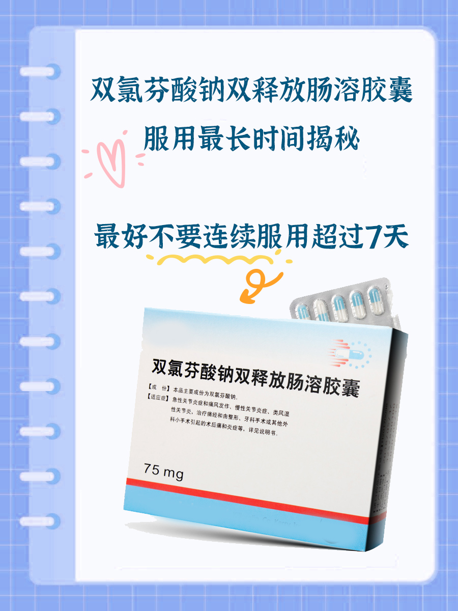 双氯芬酸钠双释放肠溶胶囊服用最长时间揭秘