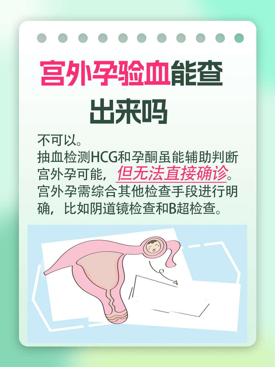宫外孕验血能查出来吗 ，答案来了