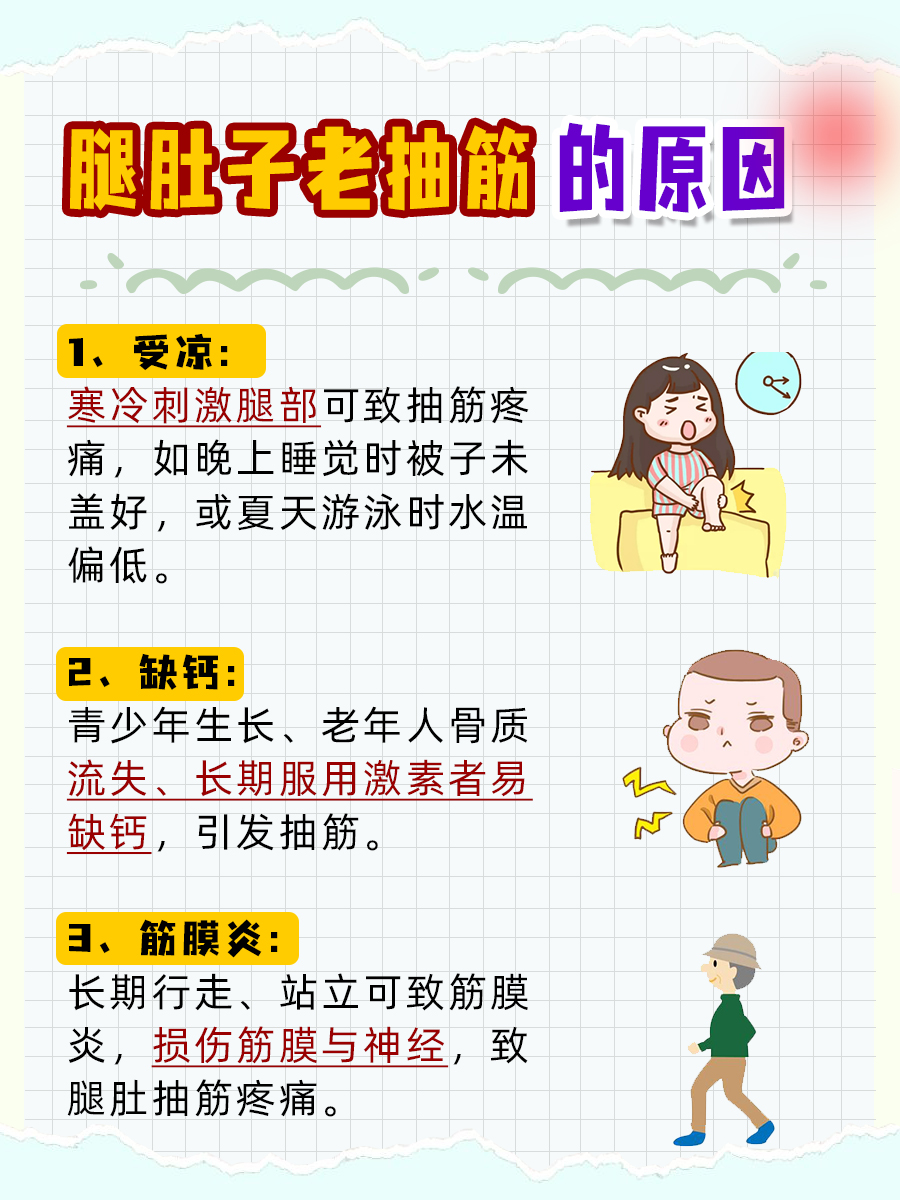 腿肚子老抽筋,揭秘背后原因!