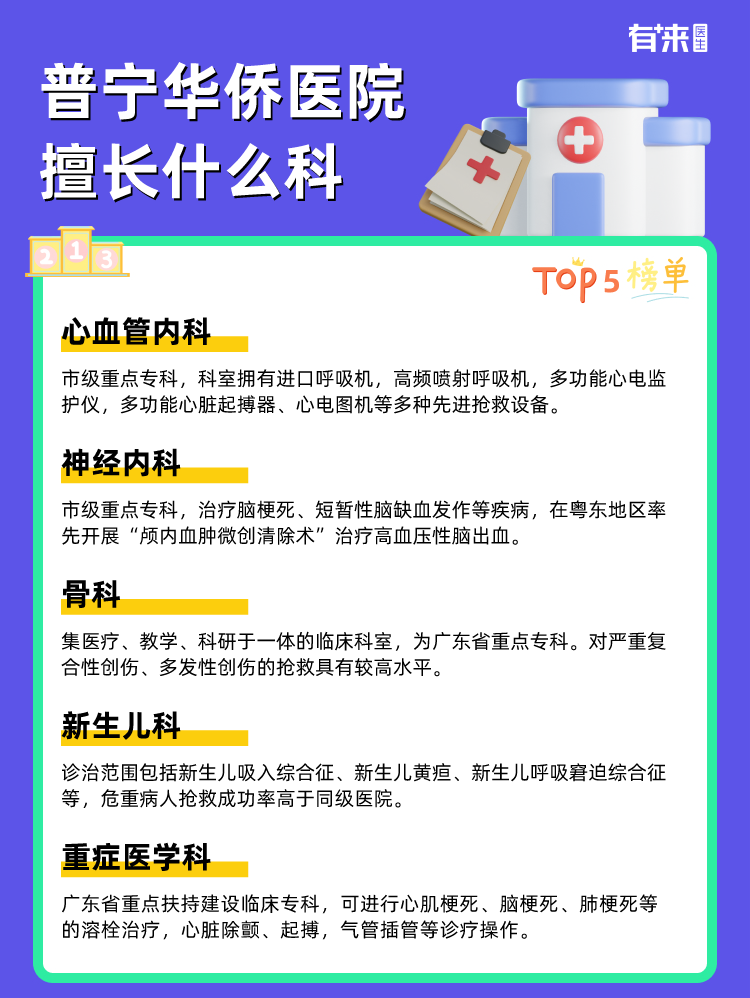 普宁华侨医院擅长什么科