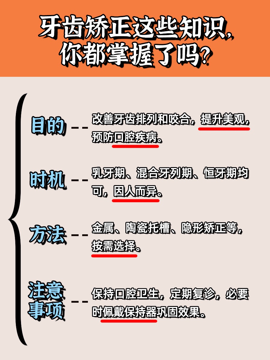 牙齿矫正的小知识，你了解多少？