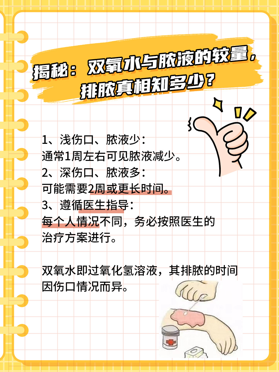 揭秘：双氧水与脓液的较量，排脓真相知多少？