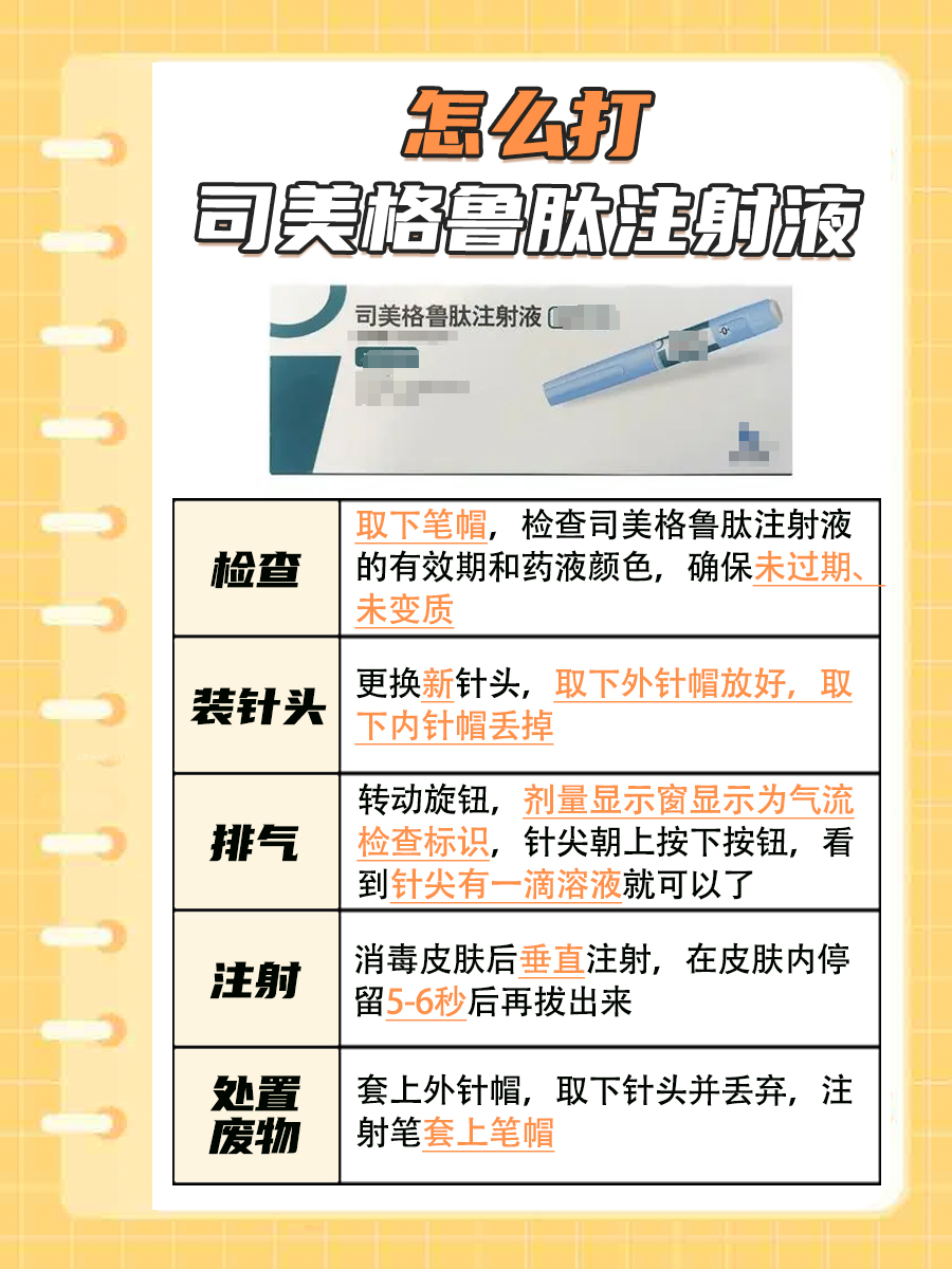 医生教你：司美格鲁肽注射液怎么打？