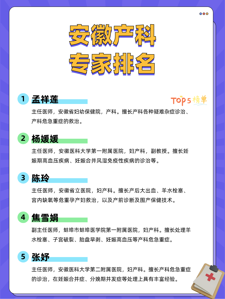 安徽产科专家排名
