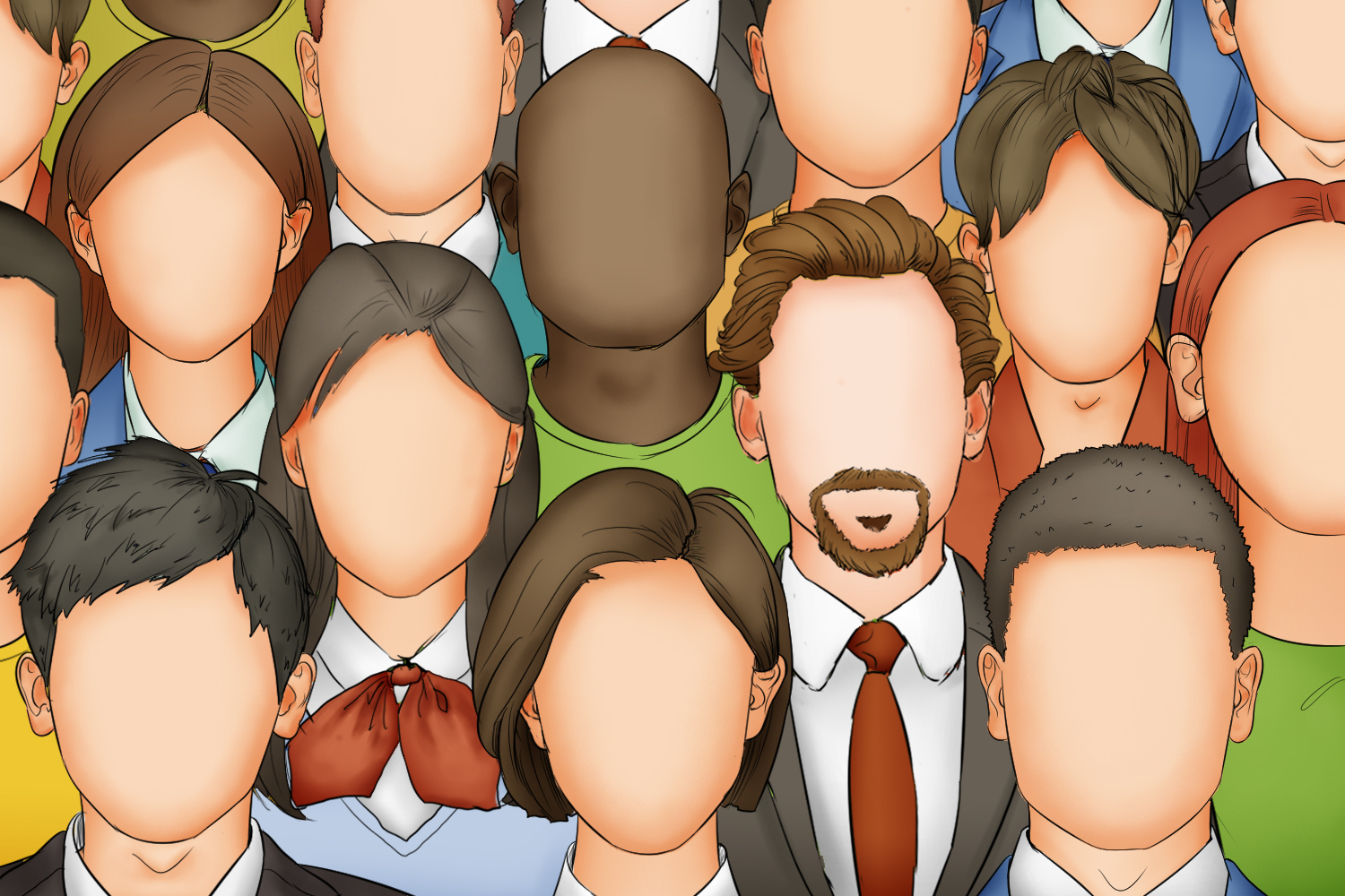 脸盲症人眼中看到的图 脸盲症人眼中看到的图