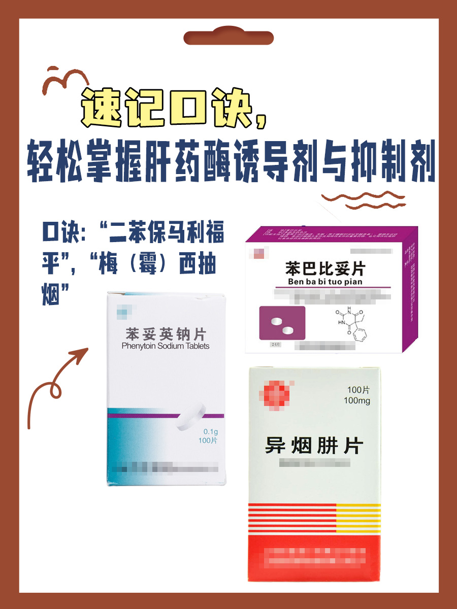 速记口诀，轻松掌握肝药酶诱导剂与抑制剂