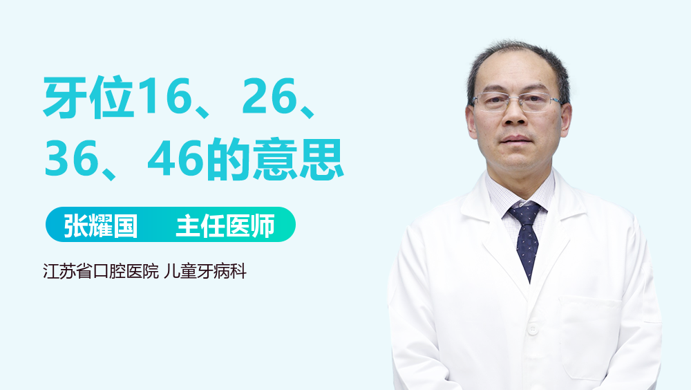 牙位16、26、36、46的意思