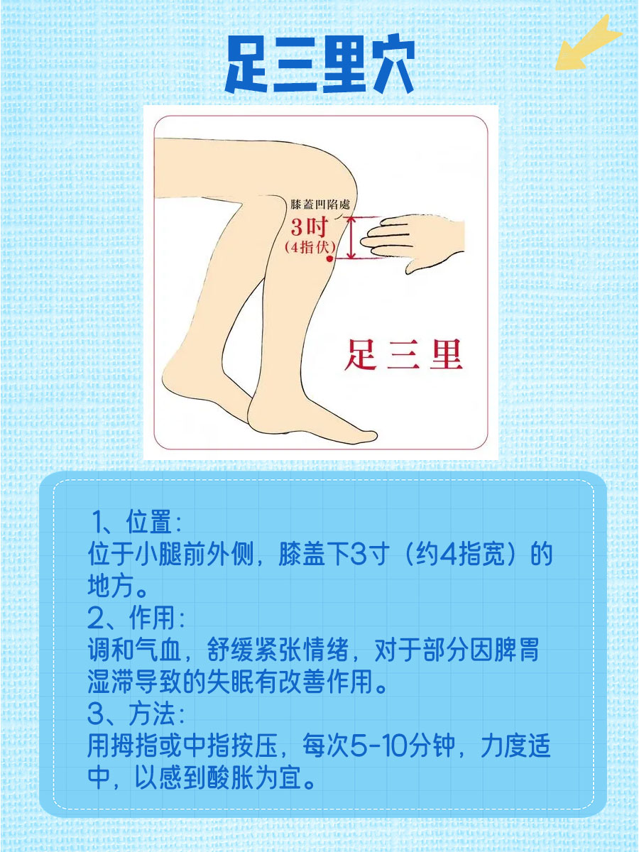 告别失眠,按摩这些部位能快速入睡!