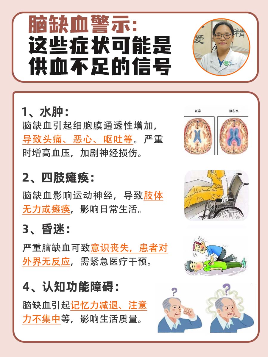 脑缺血警示:这些症状可能是供血不足的信号