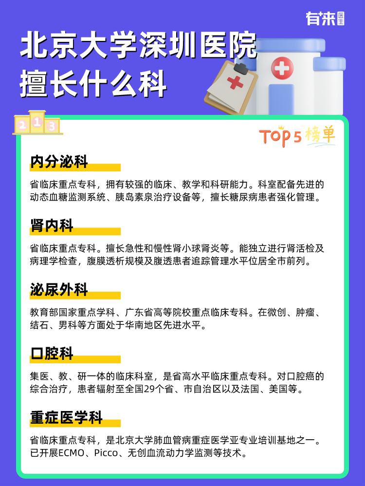 北京大学深圳医院擅长什么科