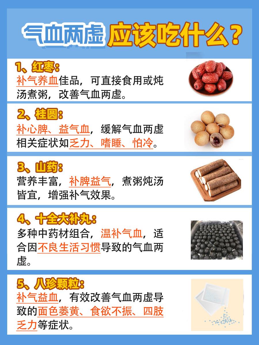 气血两虚怎么办？吃这些帮你补气养血！