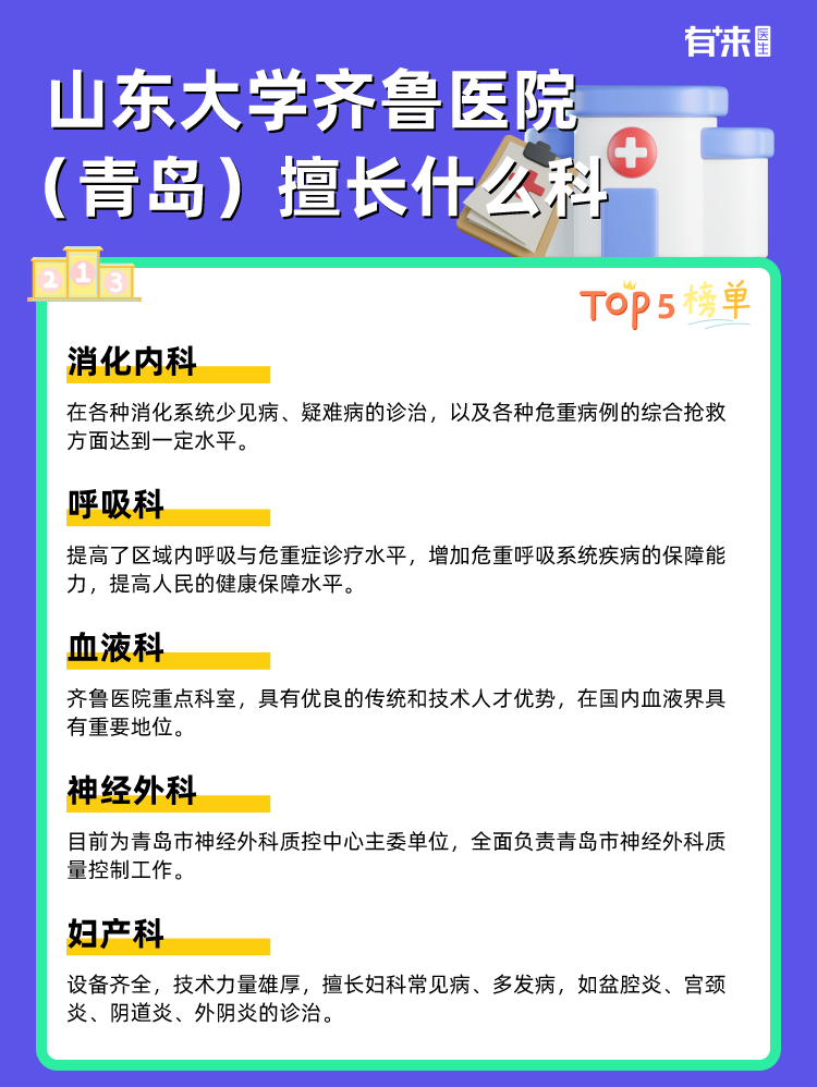山东大学齐鲁医院（青岛）擅长什么科