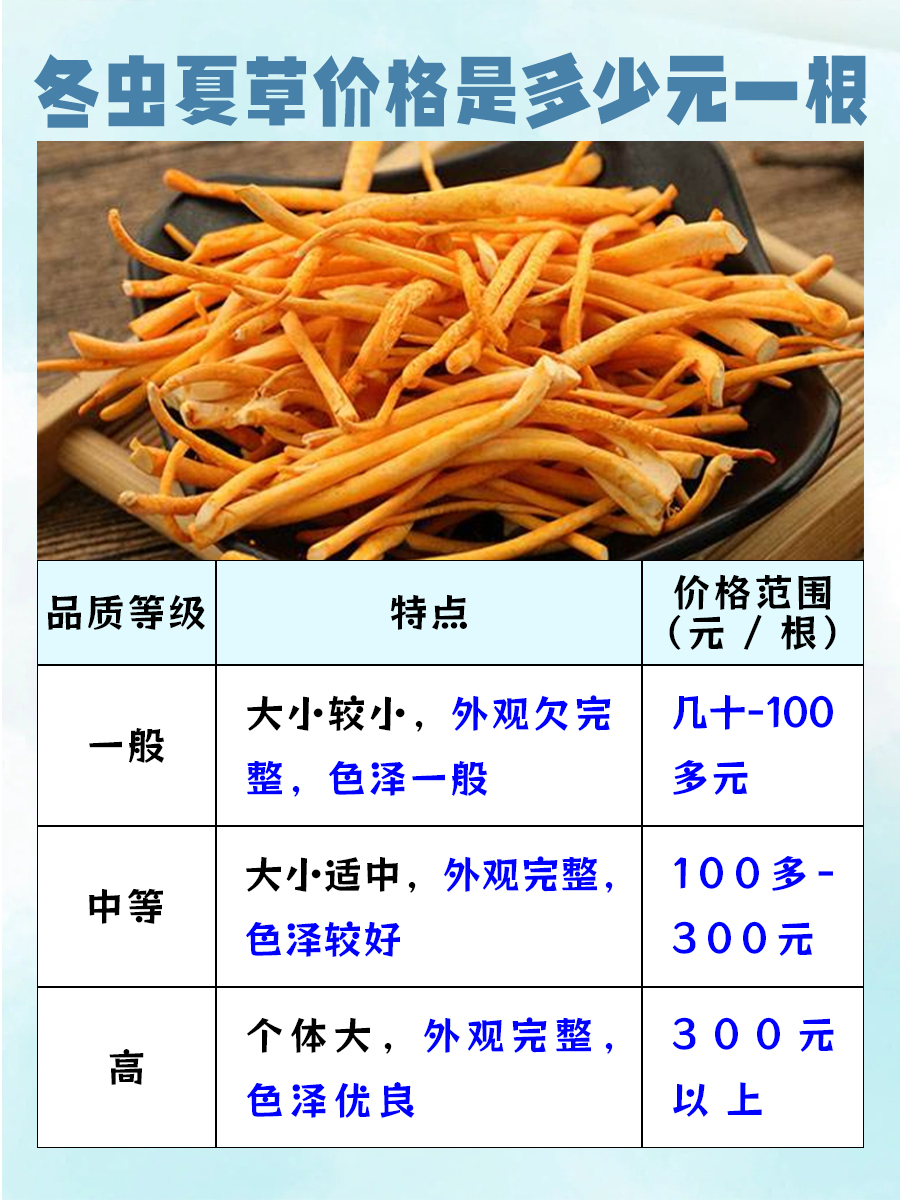 揭秘：冬虫夏草价格是多少元一根？