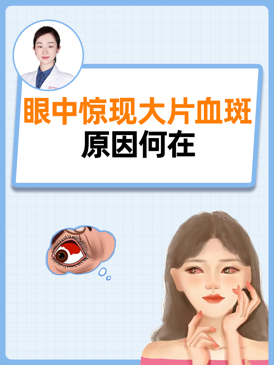 眼中惊现大片血斑，原因何在？