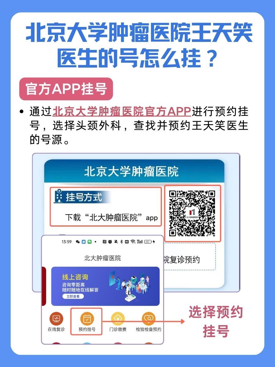北京大学肿瘤医院王天笑医生怎么样？怎么挂号？