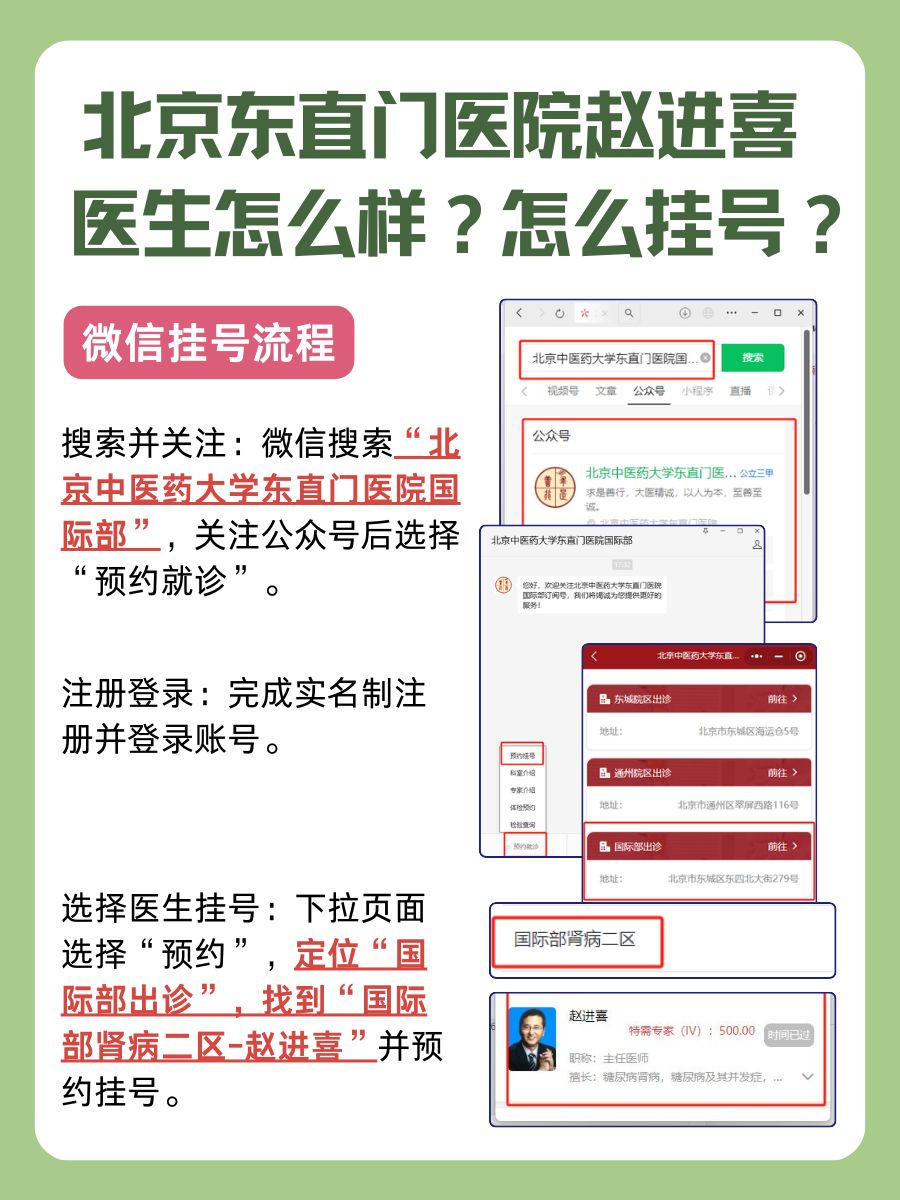 北京东直门医院赵进喜医生怎么样？怎么挂号？