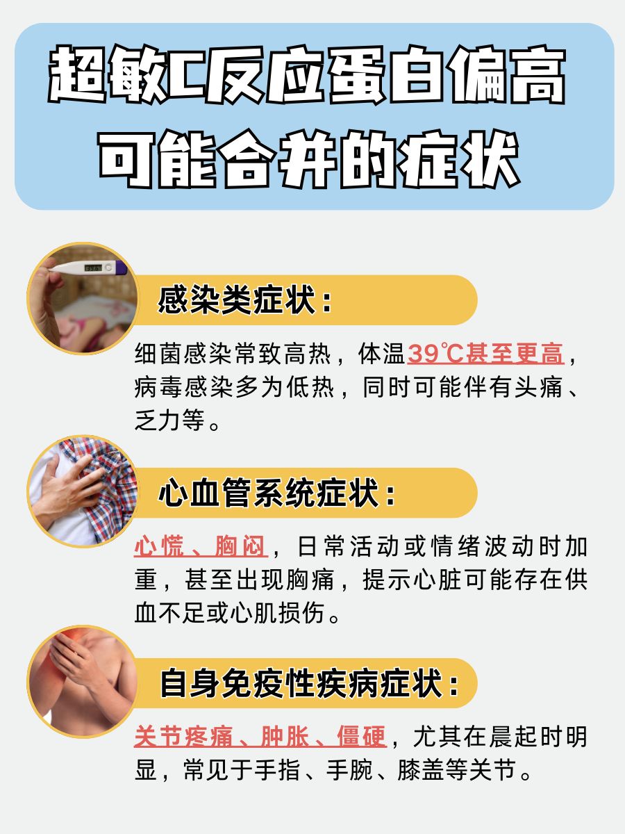 别忽视!超敏C反应蛋白偏高可能预示这些问题