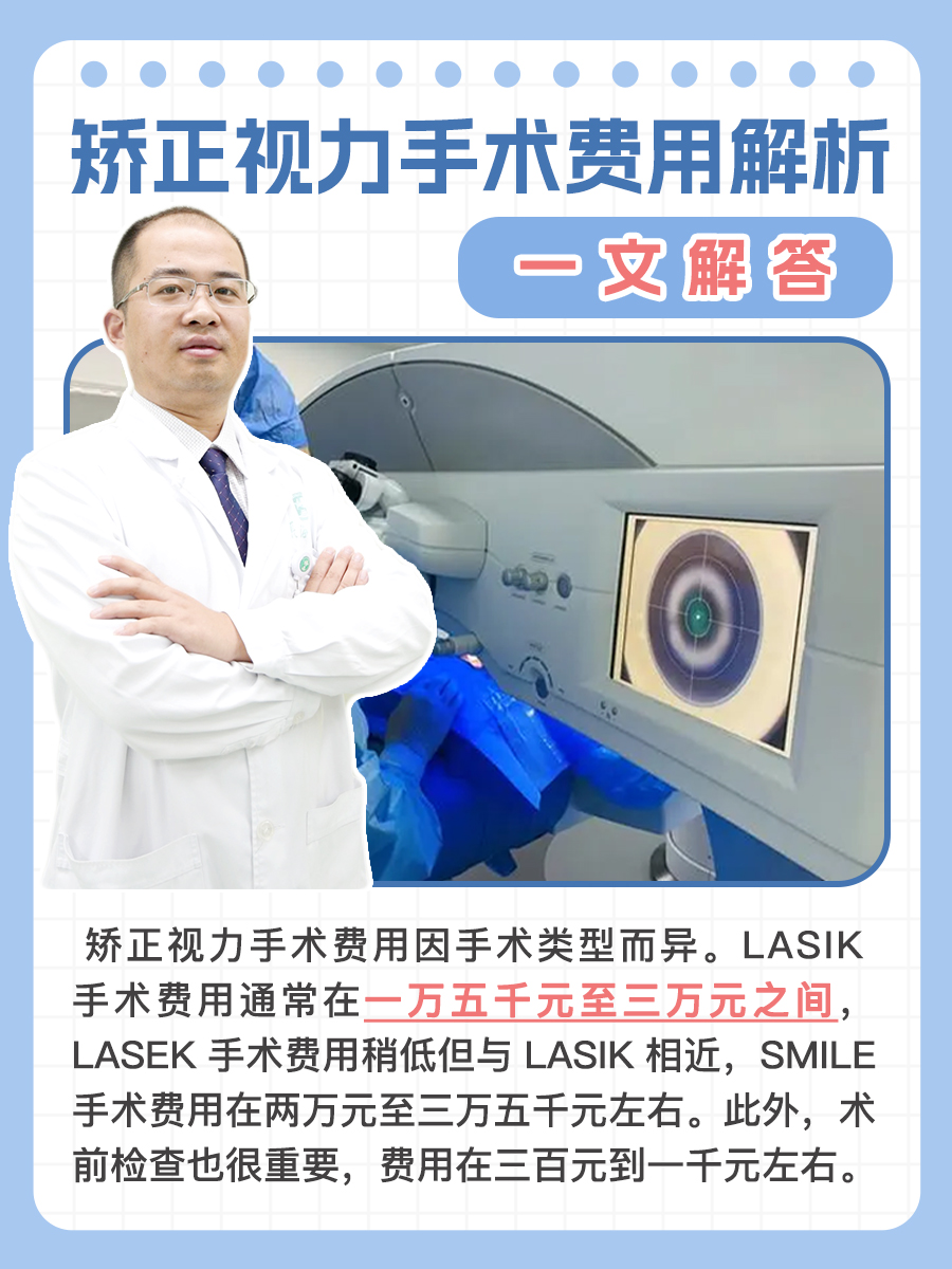 矫正视力手术费用解析，一文解答