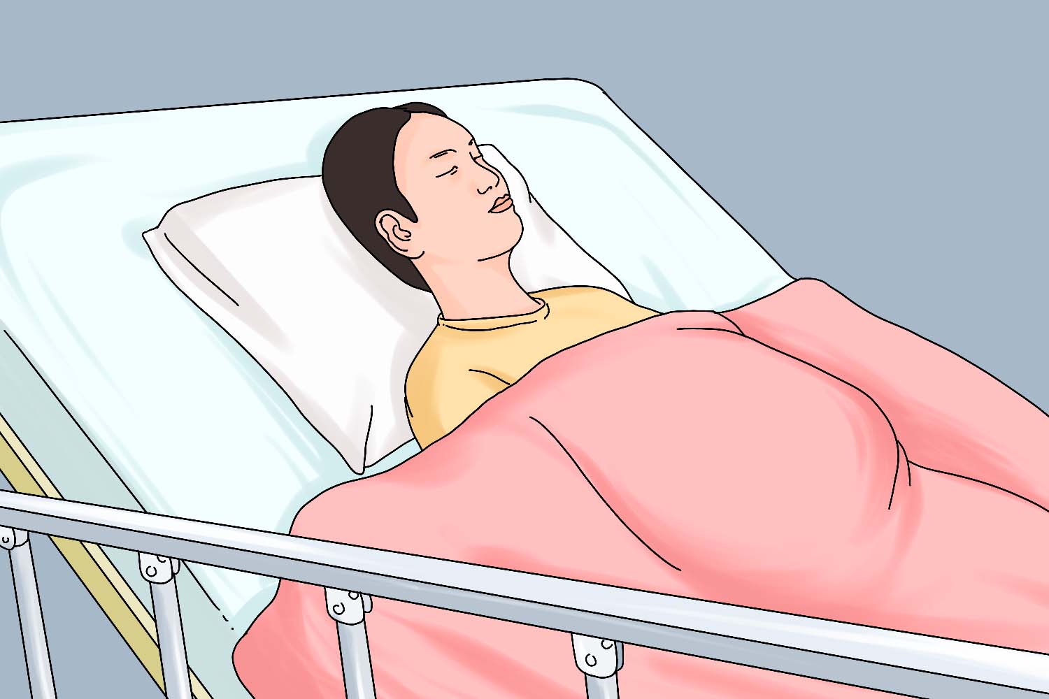 孕妇半卧位正确姿势图