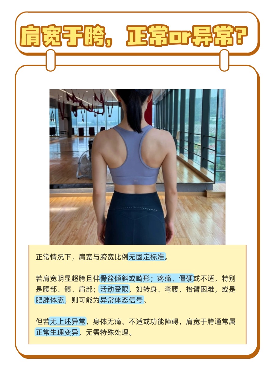 肩宽于胯，是正常比例？还是异常体态？