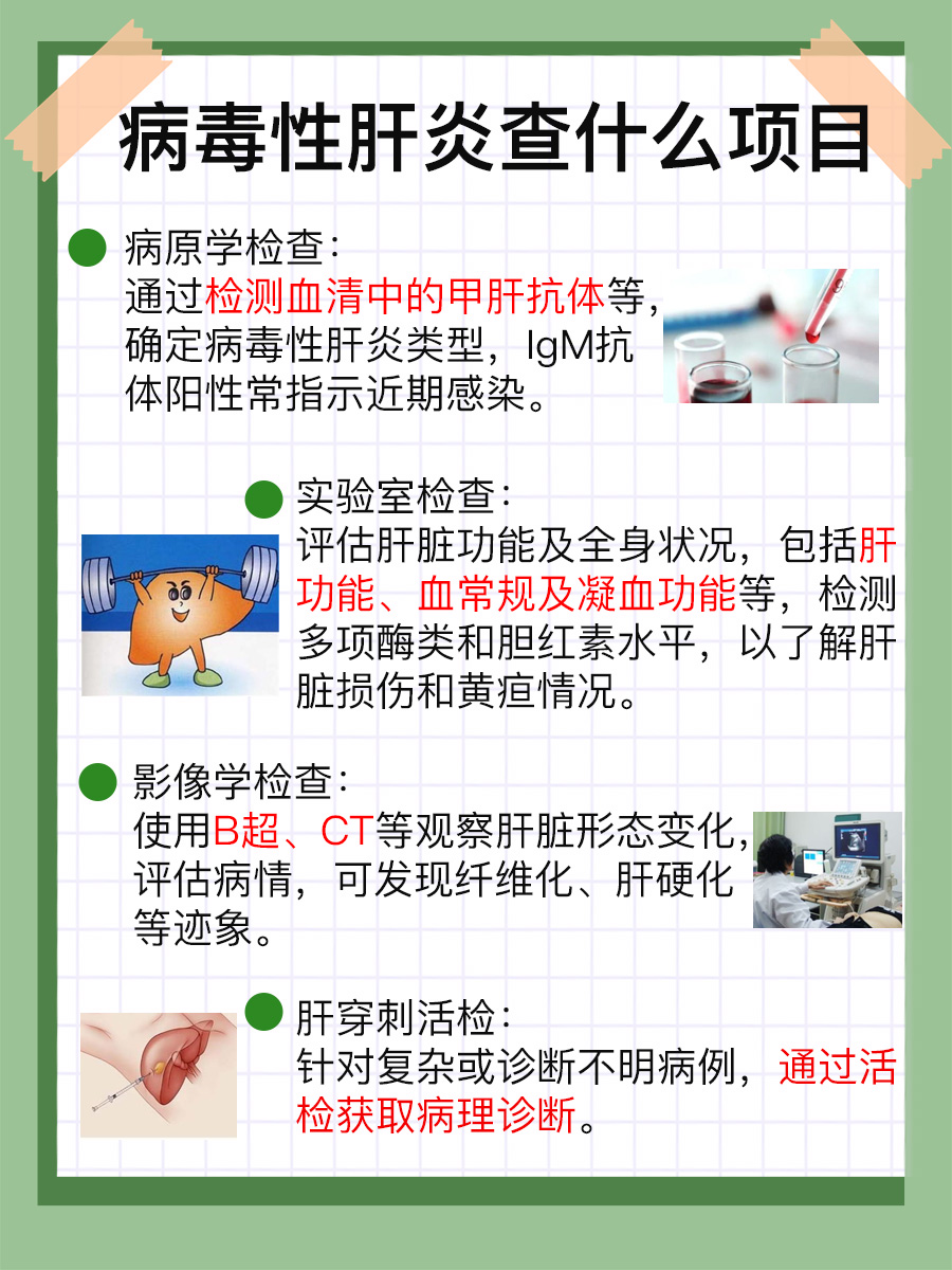 病毒性肝炎检查全攻略！这些项目一个都不能少！