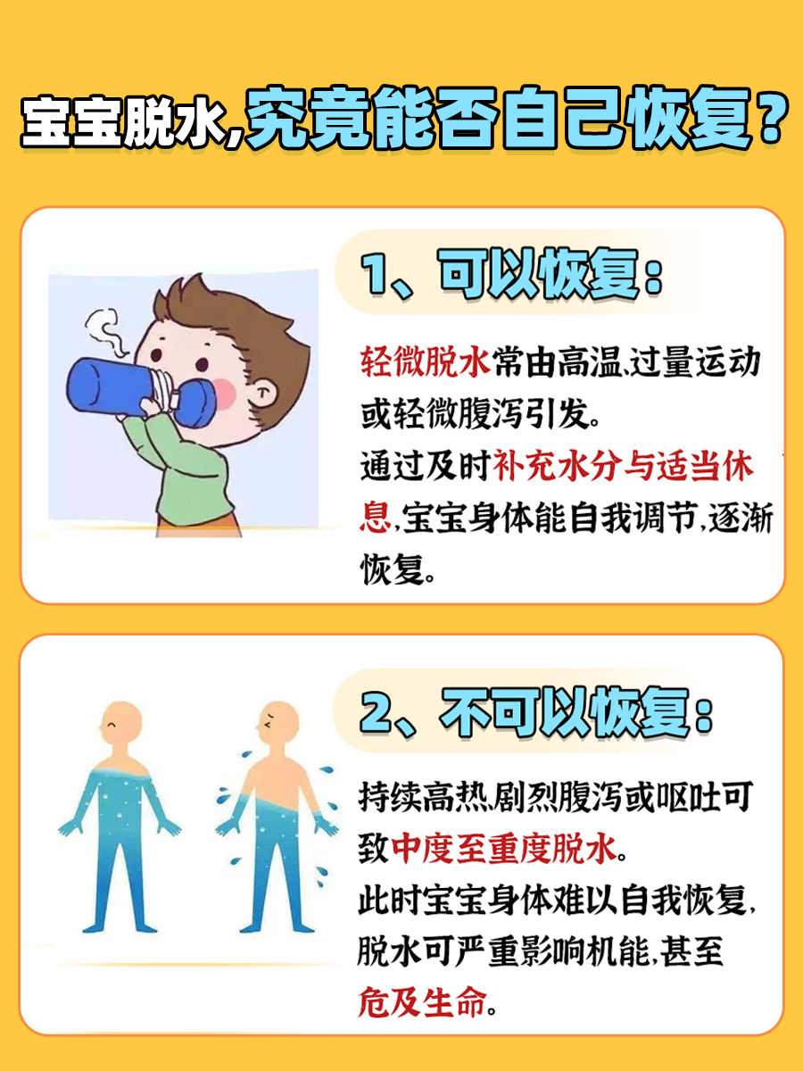 宝宝脱水父母必知:这种情况能自行恢复吗