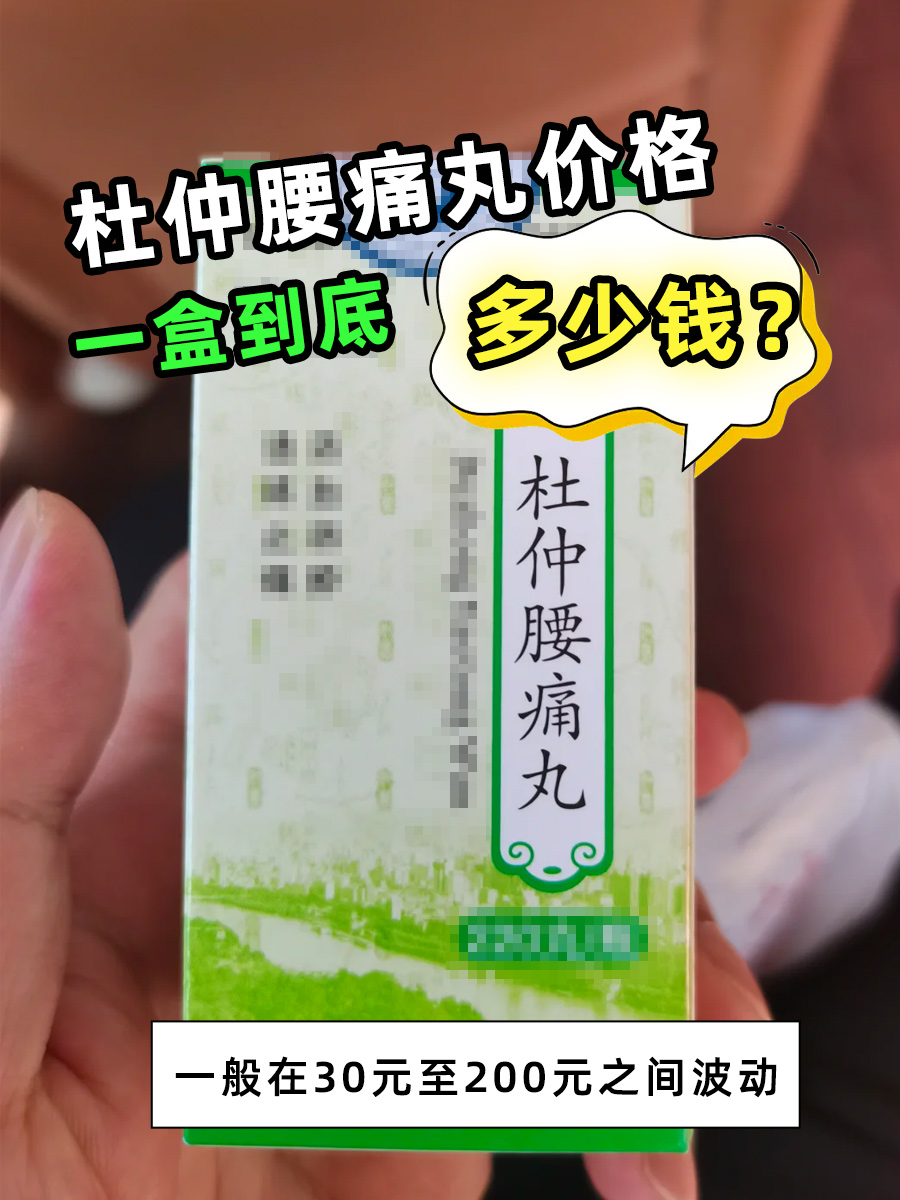 杜仲腰痛丸价格：一盒到底多少钱？