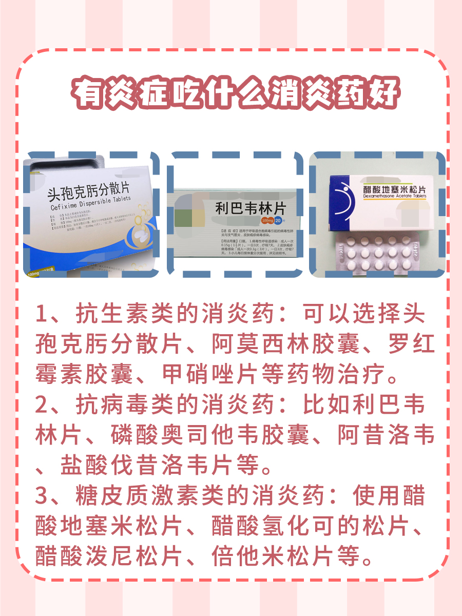 告别炎症烦恼,这些消炎药助你轻松应对!
