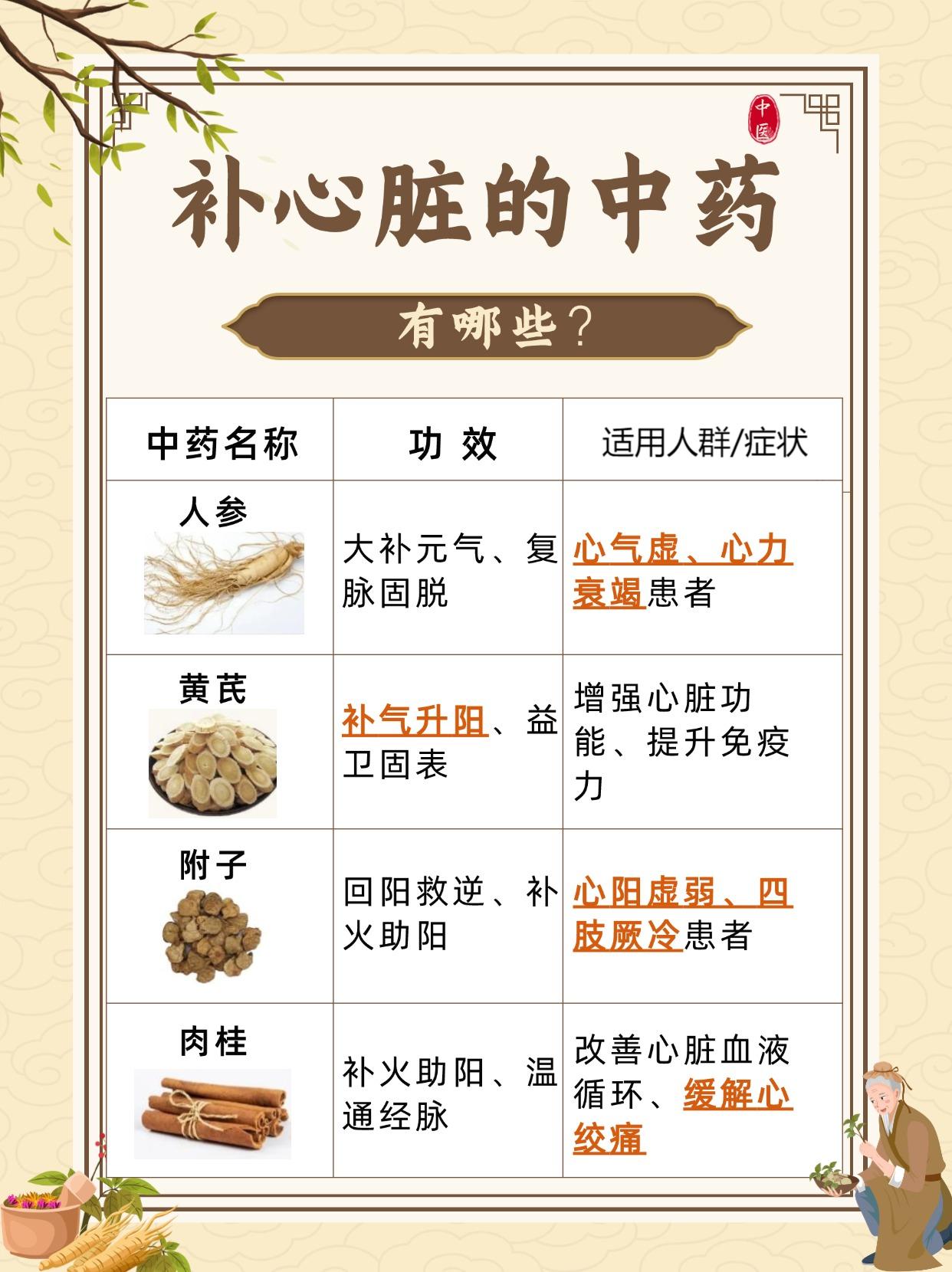 补心脏，这些中药来帮忙，但不存在“最好”！