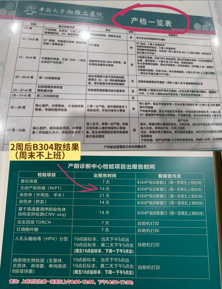 中南大学湘雅二医院NT检查需要预约吗?预约流程整理(附图)