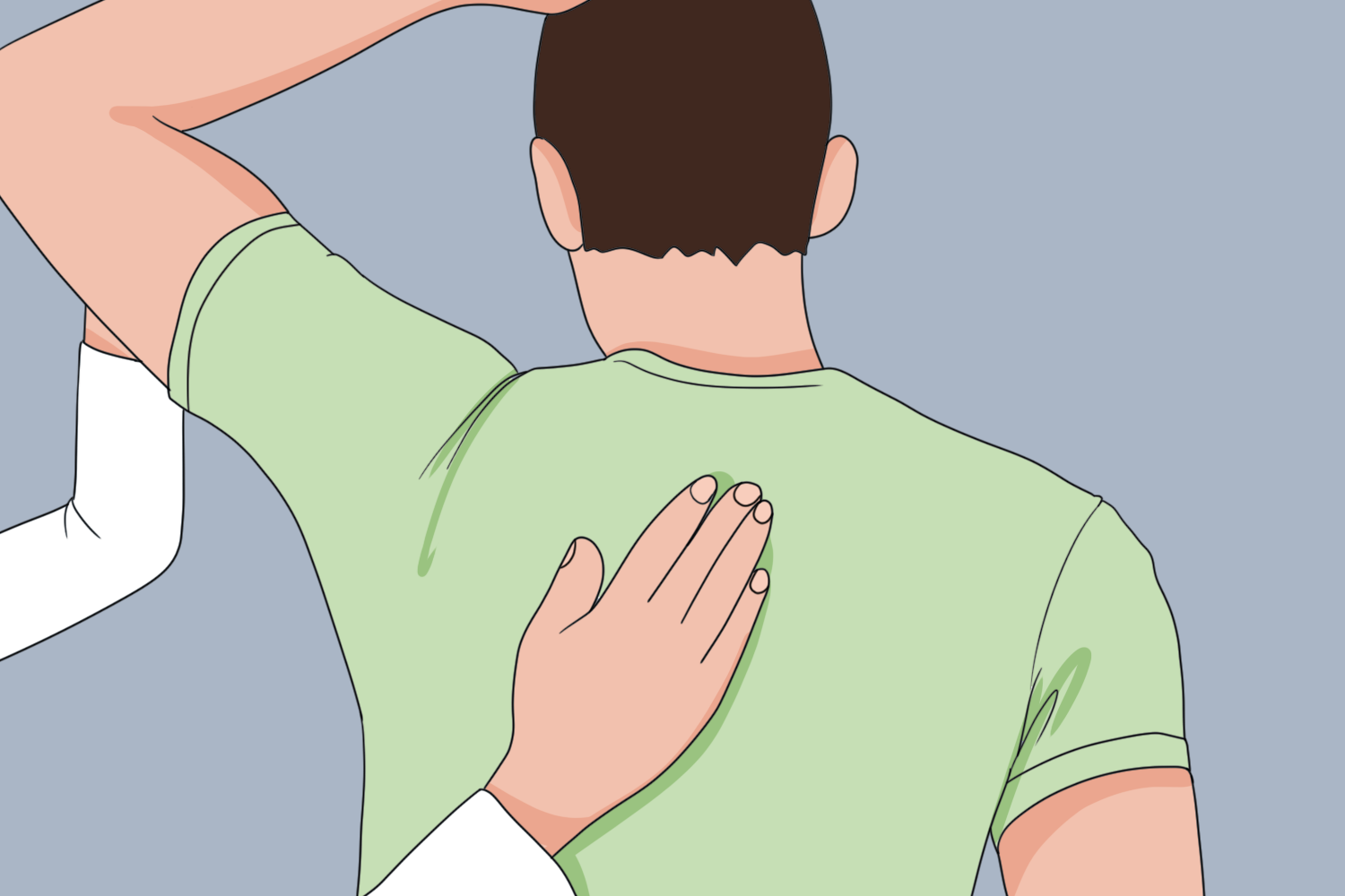 心血管疾病左侧后背疼痛图