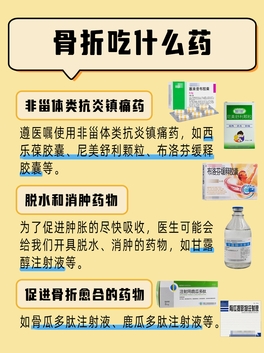 医生揭秘：骨折吃什么药